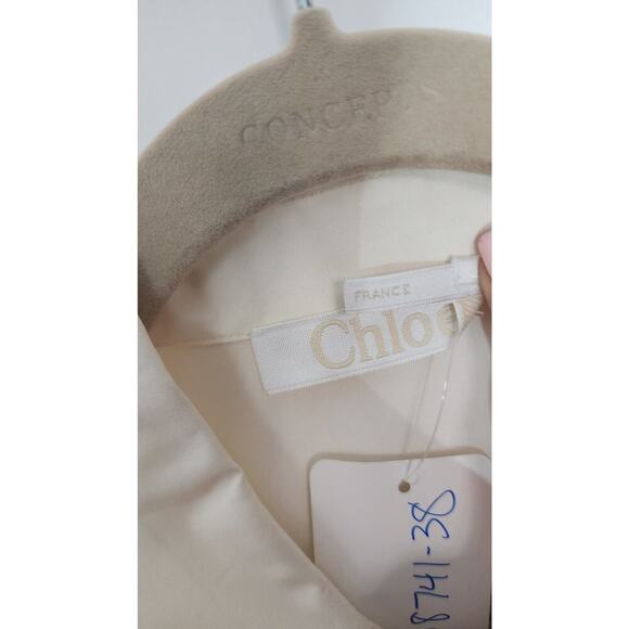 Chloé Bandana Printed Balloon-Sleeved Shirt Dress Sz FR 40/ US 8 NWOT - Picture 10 of 11